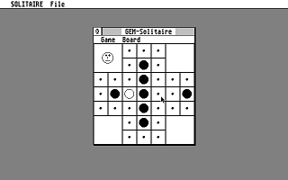 GEM Solitaire atari screenshot